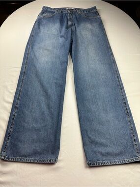 Vintage Mavi 170 Max Wide Full 36/34 Y2K Wide Leg Baggy Skater Jeans Loose Denim